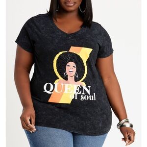 (EUC) Ashley Stewart Queen of Soul Retro Tee 30/32